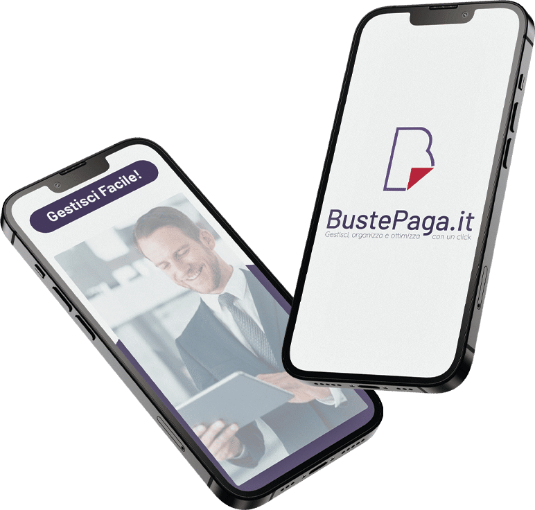 grafica telefoni con logo buste paga